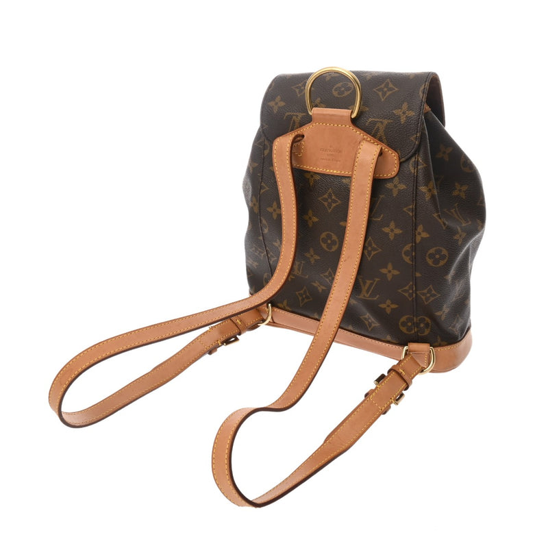 LOUIS VUITTON ルイヴィトン モノグラム モンスリ MM ブラウン M51136 レディース モノグラムキャンバス リュック・デイパック Bランク 中古 銀蔵