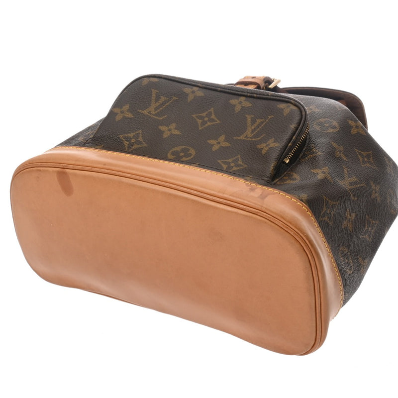 LOUIS VUITTON ルイヴィトン モノグラム モンスリ MM ブラウン M51136 レディース モノグラムキャンバス リュック・デイパック Bランク 中古 銀蔵