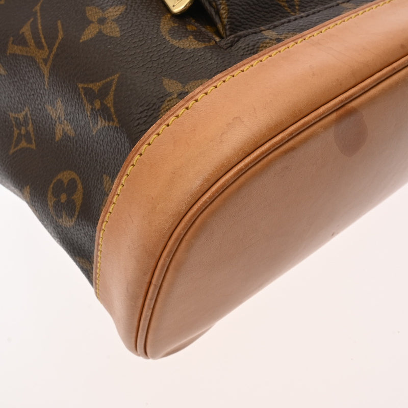 LOUIS VUITTON ルイヴィトン モノグラム モンスリ MM ブラウン M51136 レディース モノグラムキャンバス リュック・デイパック Bランク 中古 銀蔵