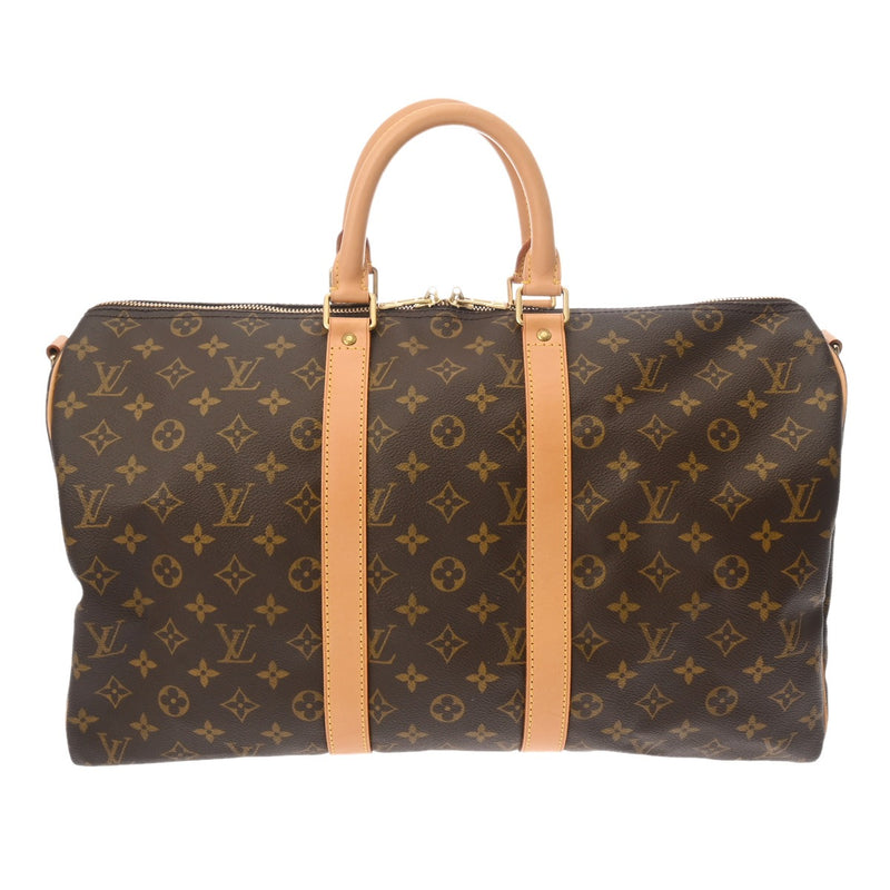 LOUIS VUITTON ルイヴィトン モノグラム キーポル バンドリエール 45 2WAY ブラウン M41418 ユニセックス モノグラムキャンバス ボストンバッグ ABランク 中古 銀蔵