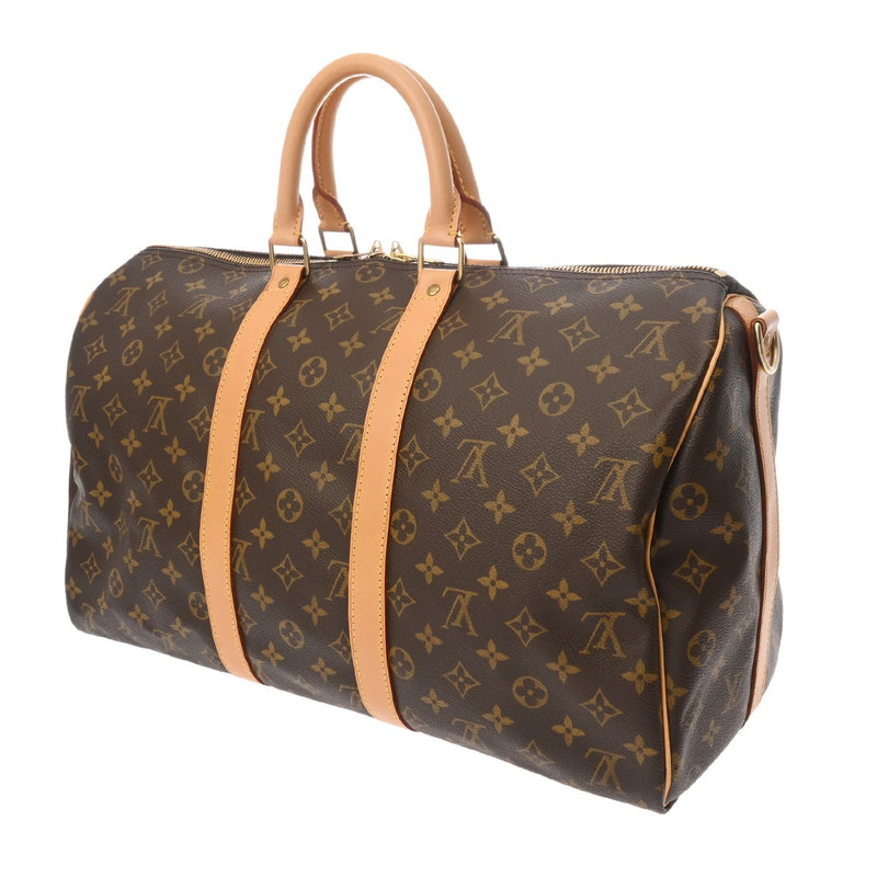 LOUIS VUITTON ルイヴィトン モノグラム キーポル バンドリエール 45 2WAY ブラウン M41418 ユニセックス モノグラムキャンバス ボストンバッグ ABランク 中古 銀蔵