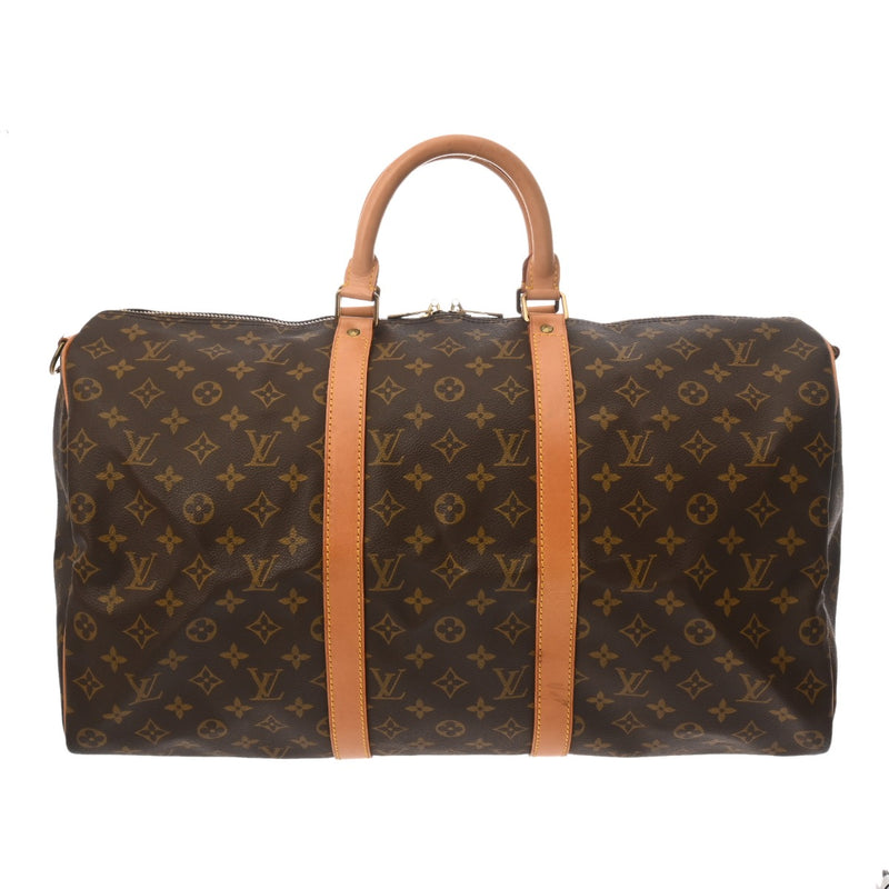 LOUIS VUITTON ルイヴィトン モノグラム キーポル バンドリエール 50 2WAY ブラウン M41416 ユニセックス モノグラムキャンバス ボストンバッグ Bランク 中古 銀蔵