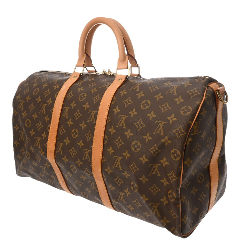 LOUIS VUITTON ルイヴィトン モノグラム キーポル バンドリエール 50 2WAY ブラウン M41416 ユニセックス モノグラムキャンバス ボストンバッグ Bランク 中古 銀蔵