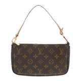 LOUIS VUITTON ルイヴィトン モノグラム ポシェット アクセソワール ブラウン M51980 レディース モノグラムキャンバス アクセサリーポーチ Bランク 中古 銀蔵