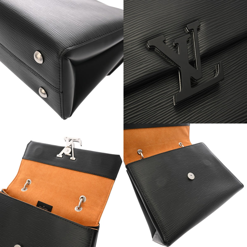 LOUIS VUITTON ルイヴィトン エピ グルネル PM ノワール M53695 レディース エピレザー ハンドバッグ Aランク 中古 銀蔵