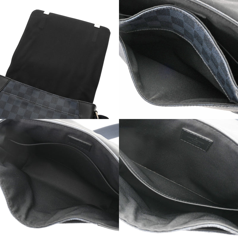 LOUIS VUITTON ルイヴィトン ダミエコバルト ディストリクトPM パームツリープリント 黒/ネイビー  N50005 メンズ ダミエキャンバス ショルダーバッグ ABランク 中古 銀蔵