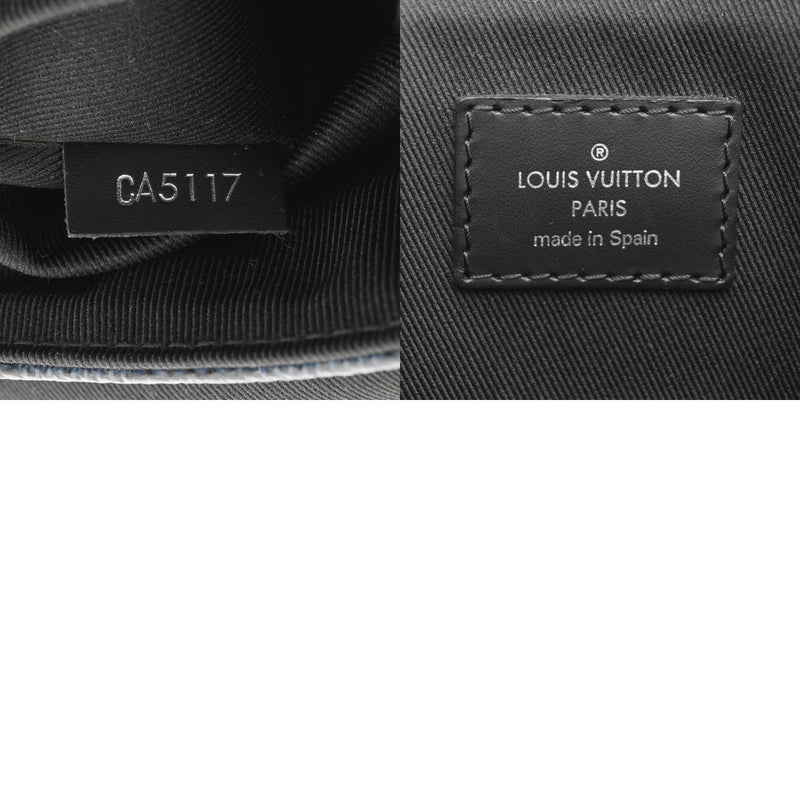 LOUIS VUITTON ルイヴィトン ダミエコバルト ディストリクトPM パームツリープリント 黒/ネイビー  N50005 メンズ ダミエキャンバス ショルダーバッグ ABランク 中古 銀蔵