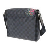 LOUIS VUITTON ルイヴィトン ダミエコバルト ディストリクトPM パームツリープリント 黒/ネイビー  N50005 メンズ ダミエキャンバス ショルダーバッグ ABランク 中古 銀蔵