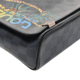 LOUIS VUITTON ルイヴィトン ダミエコバルト ディストリクトPM パームツリープリント 黒/ネイビー  N50005 メンズ ダミエキャンバス ショルダーバッグ ABランク 中古 銀蔵