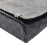 LOUIS VUITTON ルイヴィトン ダミエコバルト ディストリクトPM パームツリープリント 黒/ネイビー  N50005 メンズ ダミエキャンバス ショルダーバッグ ABランク 中古 銀蔵