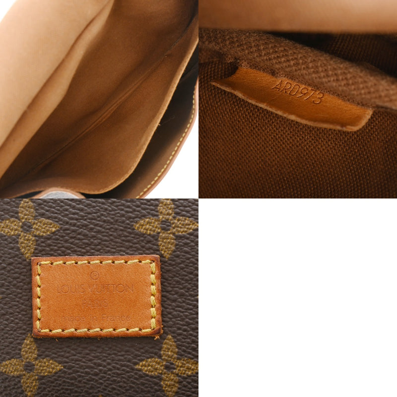 LOUIS VUITTON ルイヴィトン モノグラム ソミュール 30 ブラウン M42256 レディース モノグラムキャンバス ショルダーバッグ Bランク 中古 銀蔵