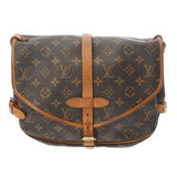 LOUIS VUITTON ルイヴィトン モノグラム ソミュール 30 ブラウン M42256 レディース モノグラムキャンバス ショルダーバッグ Bランク 中古 銀蔵