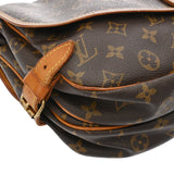 LOUIS VUITTON ルイヴィトン モノグラム ソミュール 30 ブラウン M42256 レディース モノグラムキャンバス ショルダーバッグ Bランク 中古 銀蔵
