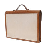 HERMES エルメス サック ア デペッシュ 38 エクリュ/フォーブ □E刻印(2001年頃) メンズ トワルアッシュ ヴォーバレニア ビジネスバッグ Bランク 中古 銀蔵