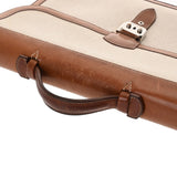 HERMES エルメス サック ア デペッシュ 38 エクリュ/フォーブ □E刻印(2001年頃) メンズ トワルアッシュ ヴォーバレニア ビジネスバッグ Bランク 中古 銀蔵