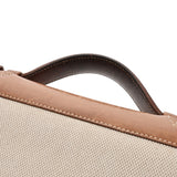 HERMES エルメス サック ア デペッシュ 38 エクリュ/フォーブ □E刻印(2001年頃) メンズ トワルアッシュ ヴォーバレニア ビジネスバッグ Bランク 中古 銀蔵