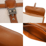 HERMES エルメス サック ア デペッシュ 38 エクリュ/フォーブ □E刻印(2001年頃) メンズ トワルアッシュ ヴォーバレニア ビジネスバッグ Bランク 中古 銀蔵