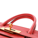 HERMES エルメス バーキン 30 ルージュトマト X刻印(2016年頃) レディース トリヨンクレマンス ハンドバッグ ABランク 中古 銀蔵