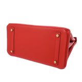 HERMES エルメス バーキン 30 ルージュトマト X刻印(2016年頃) レディース トリヨンクレマンス ハンドバッグ ABランク 中古 銀蔵