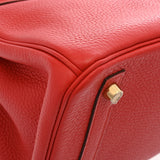 HERMES エルメス バーキン 30 ルージュトマト X刻印(2016年頃) レディース トリヨンクレマンス ハンドバッグ ABランク 中古 銀蔵