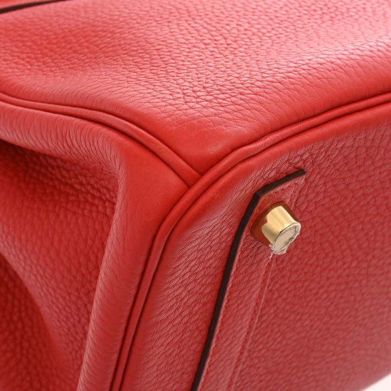HERMES エルメス バーキン 30 ルージュトマト X刻印(2016年頃) レディース トリヨンクレマンス ハンドバッグ ABランク 中古 銀蔵