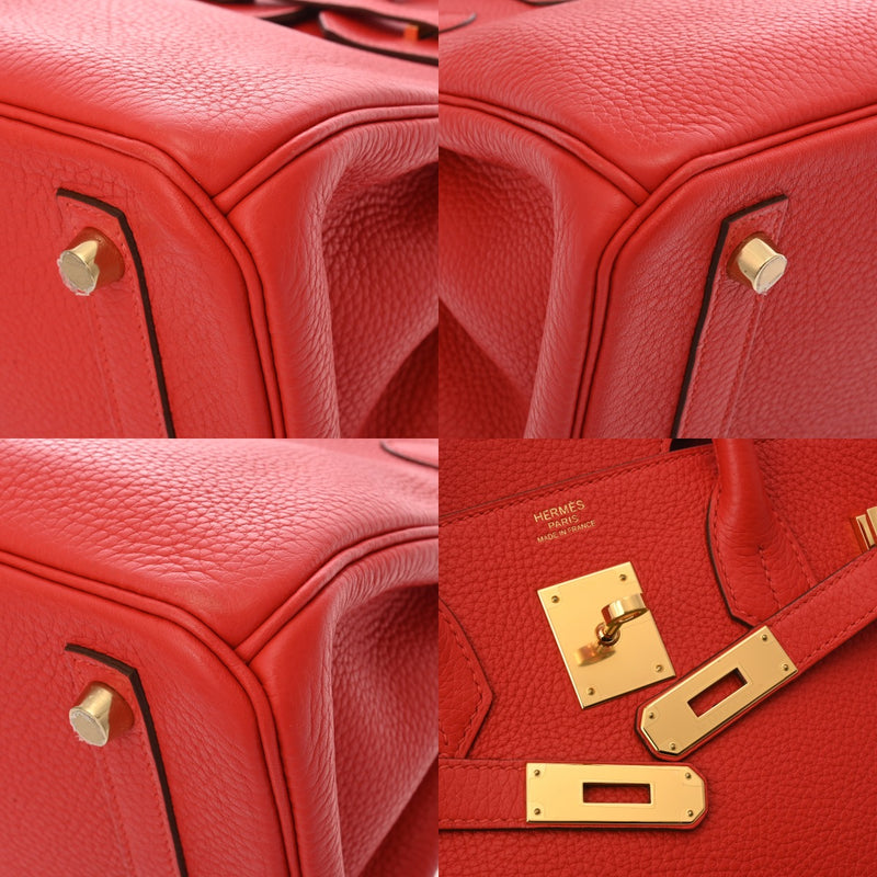 HERMES エルメス バーキン 30 ルージュトマト X刻印(2016年頃) レディース トリヨンクレマンス ハンドバッグ ABランク 中古 銀蔵