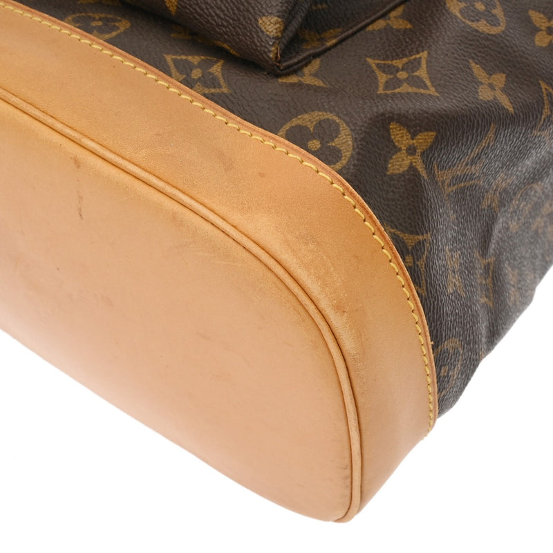 LOUIS VUITTON ルイヴィトン モノグラム モンスリ GM ブラウン M51135 ユニセックス モノグラムキャンバス リュック・デイパック Bランク 中古 銀蔵