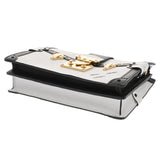 LOUIS VUITTON ルイヴィトン エピ トランククラッチ ホワイト/ノワール M52151 レディース エピレザー ショルダーバッグ Aランク 中古 銀蔵