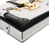 LOUIS VUITTON ルイヴィトン エピ トランククラッチ ホワイト/ノワール M52151 レディース エピレザー ショルダーバッグ Aランク 中古 銀蔵
