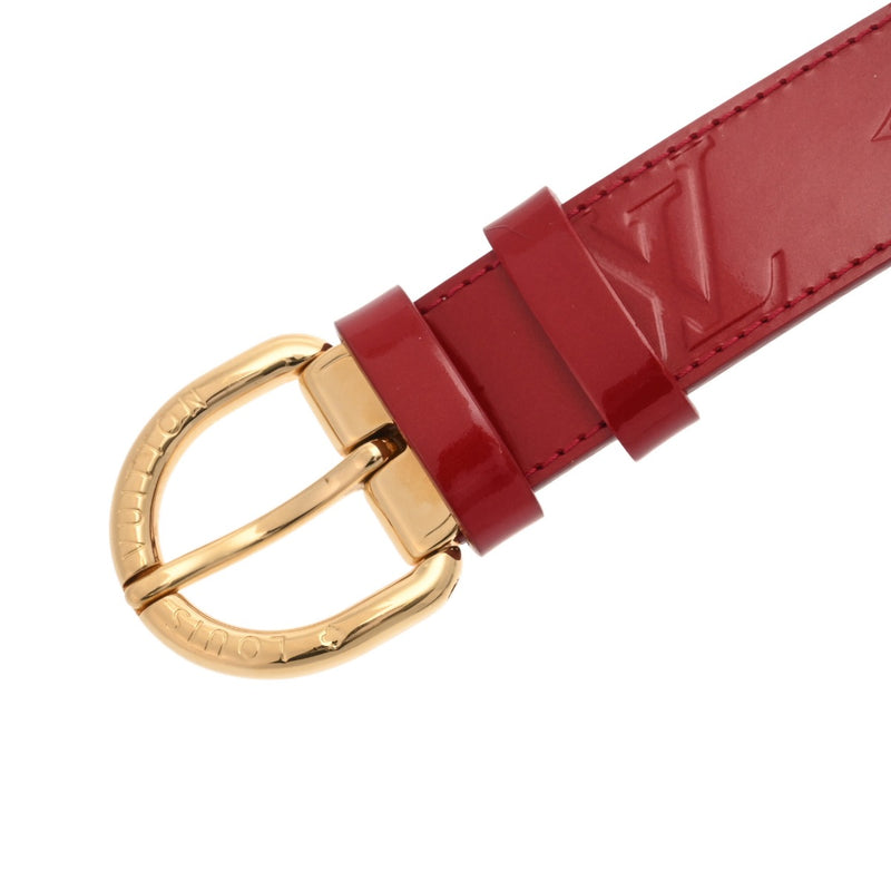 LOUIS VUITTON ルイヴィトン モノグラムヴェルニ サンチュール  サイズ90 ポムダムール M6980 メンズ ヴェルニ ベルト ABランク 中古 銀蔵