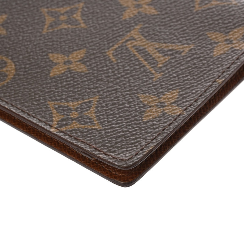 LOUIS VUITTON ルイヴィトン モノグラム クーヴェルテュール ブラウン M60179 ユニセックス モノグラムキャンバス パスポートケース Bランク 中古 銀蔵