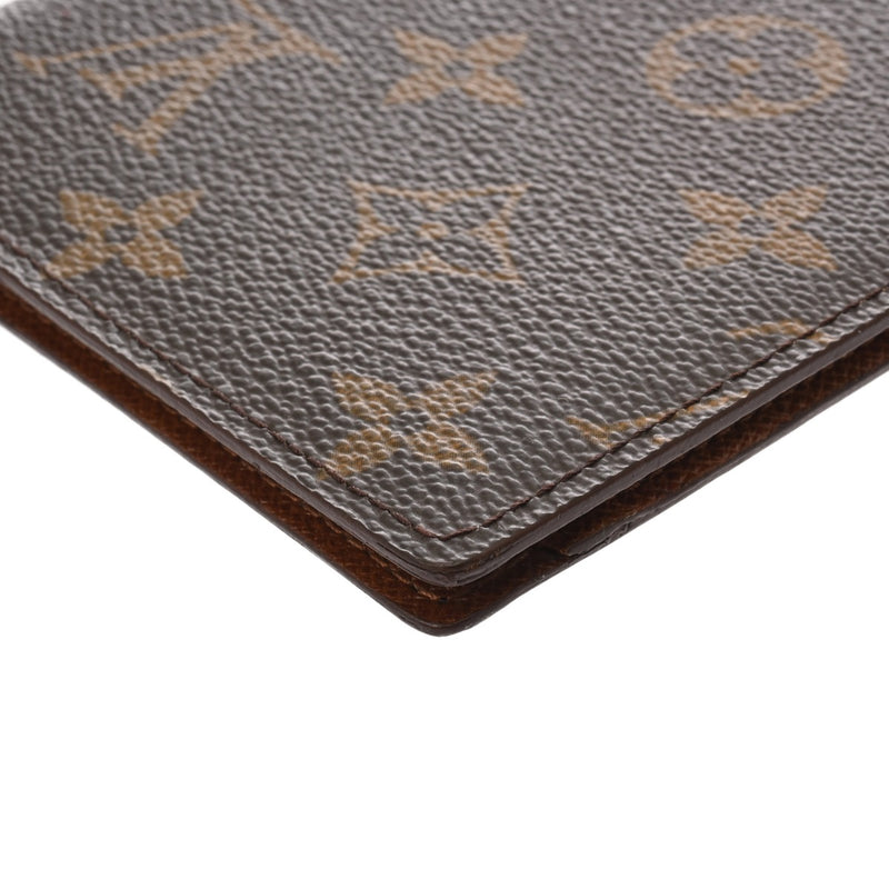 LOUIS VUITTON ルイヴィトン モノグラム クーヴェルテュール ブラウン M60179 ユニセックス モノグラムキャンバス パスポートケース Bランク 中古 銀蔵