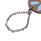 HERMES エルメス ラビット うさぎモチーフ バッグチャーム 2011年限定 ブラウン/ライトブルー ユニセックス スイフト シェーブル キーホルダー ABランク 中古 銀蔵