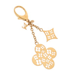 LOUIS VUITTON ルイヴィトン アイビー フラワー バッグチャーム ゴールド M67930 ユニセックス GP キーホルダー ABランク 中古 銀蔵