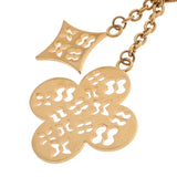 LOUIS VUITTON ルイヴィトン アイビー フラワー バッグチャーム ゴールド M67930 ユニセックス GP キーホルダー ABランク 中古 銀蔵