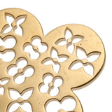 LOUIS VUITTON ルイヴィトン アイビー フラワー バッグチャーム ゴールド M67930 ユニセックス GP キーホルダー ABランク 中古 銀蔵