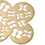 LOUIS VUITTON ルイヴィトン アイビー フラワー バッグチャーム ゴールド M67930 ユニセックス GP キーホルダー ABランク 中古 銀蔵