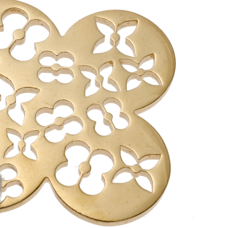 LOUIS VUITTON ルイヴィトン アイビー フラワー バッグチャーム ゴールド M67930 ユニセックス GP キーホルダー ABランク 中古 銀蔵