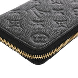 LOUIS VUITTON ルイヴィトン モノグラムアンプラント ポルトフォイユクレマンス ノワール M60171 レディース レザー 長財布 新同 中古 銀蔵