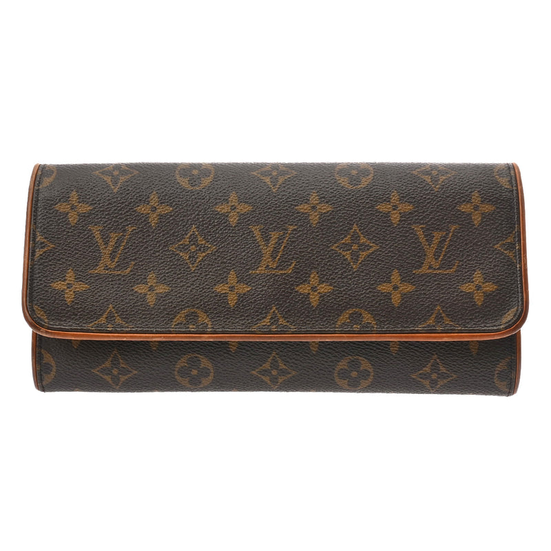 LOUIS VUITTON ルイヴィトン モノグラム ポシェットツイン GM 2WAY ブラウン M51852 レディース モノグラムキャンバス ショルダーバッグ Bランク 中古 銀蔵