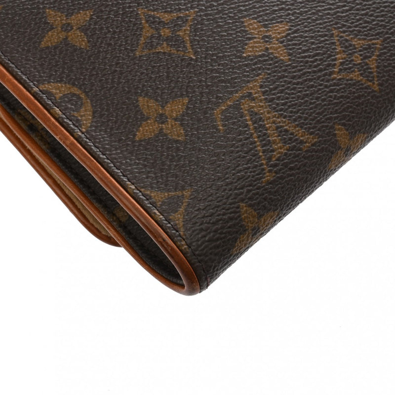 LOUIS VUITTON ルイヴィトン モノグラム ポシェットツイン GM 2WAY ブラウン M51852 レディース モノグラムキャンバス ショルダーバッグ Bランク 中古 銀蔵