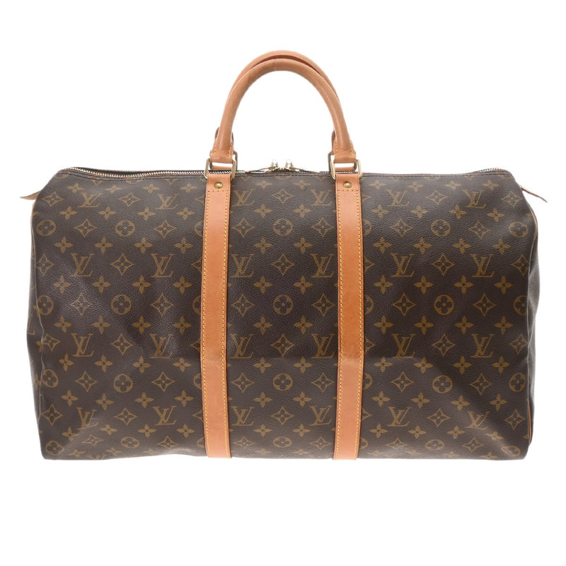 LOUIS VUITTON ルイヴィトン モノグラム キーポル 50 ブラウン M41426 ユニセックス モノグラムキャンバス ボストンバッグ Bランク 中古 銀蔵