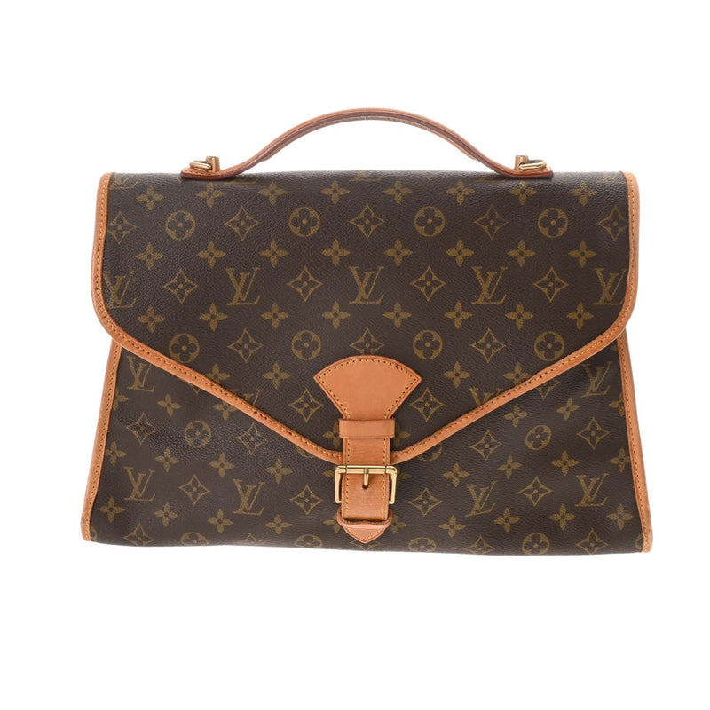 LOUIS VUITTON ルイヴィトン モノグラム ビバリー 2WAY ブラウン M51121 ユニセックス モノグラムキャンバス ビジネスバッグ Bランク 中古 銀蔵