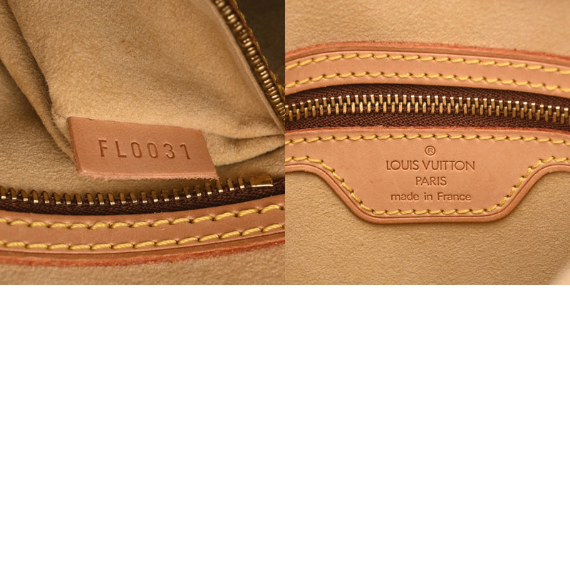 LOUIS VUITTON ルイヴィトン モノグラム ルーピング MM ブラウン M51146 レディース モノグラムキャンバス セミショルダーバッグ Bランク 中古 銀蔵