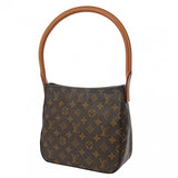 LOUIS VUITTON ルイヴィトン モノグラム ルーピング MM ブラウン M51146 レディース モノグラムキャンバス セミショルダーバッグ Bランク 中古 銀蔵