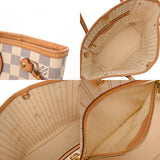 LOUIS VUITTON ルイヴィトン ダミエアズール ネヴァーフル PM 旧型 ホワイト N51110 レディース ダミエキャンバス ハンドバッグ Bランク 中古 銀蔵