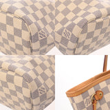 LOUIS VUITTON ルイヴィトン ダミエアズール ネヴァーフル PM 旧型 ホワイト N51110 レディース ダミエキャンバス ハンドバッグ Bランク 中古 銀蔵