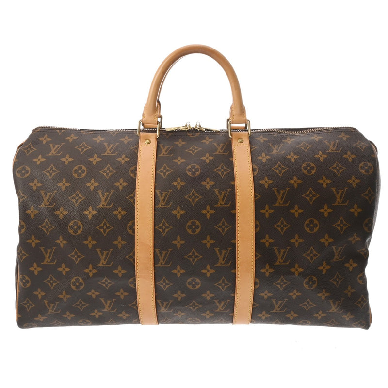 LOUIS VUITTON ルイヴィトン モノグラム キーポル 50 ブラウン M41426 ユニセックス モノグラムキャンバス ボストンバッグ Bランク 中古 銀蔵