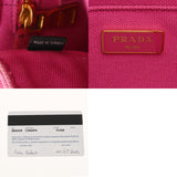 PRADA プラダ カナパミニ ピンク BN2439 レディース キャンバス ハンドバッグ Bランク 中古 銀蔵