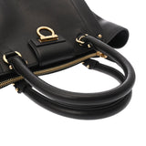 SALVATORE FERRAGAMO フェラガモ 2WAY トートバッグ ブラック レディース レザー 2WAYバッグ ABランク 中古 銀蔵